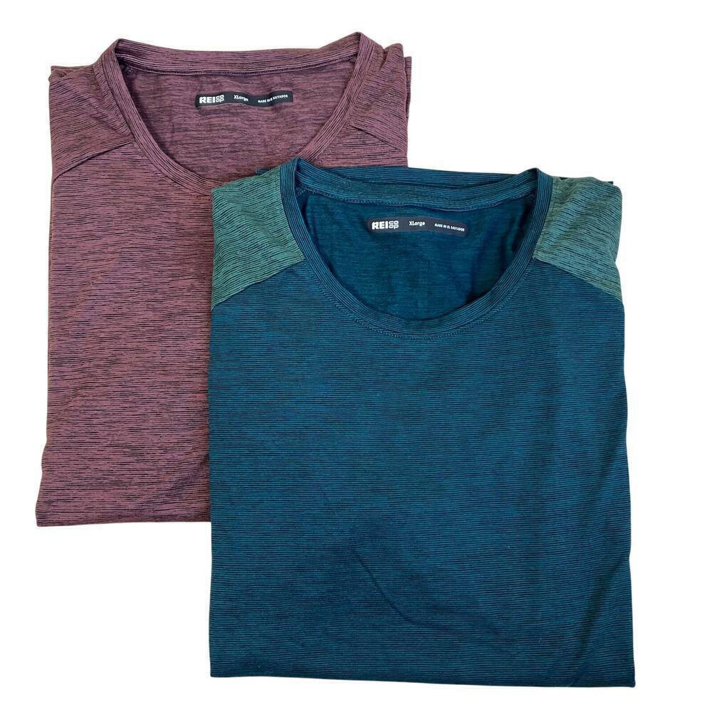 Rei Co-op Mens XL Bundle Of Two Active Pursuit Short Sleeve T-shirts Quick Dry